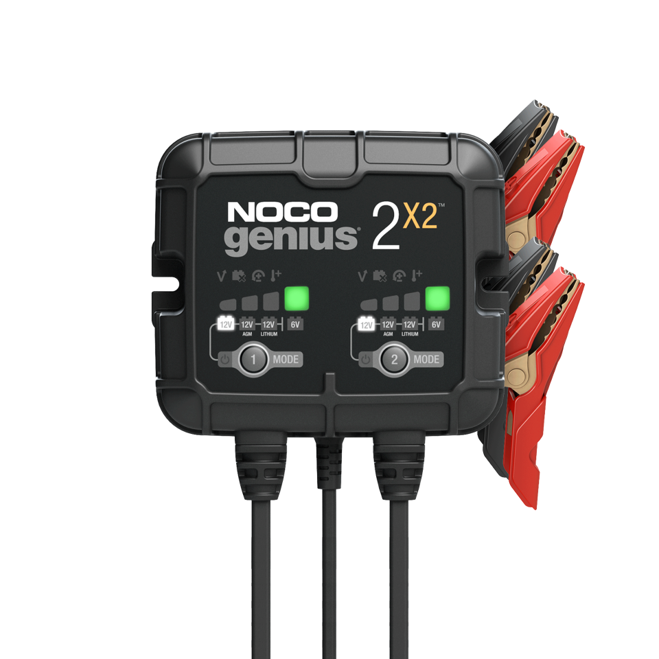 Noco Genius 2x2 - double 6V/12V Battery Charger trickle charger (also suitable for Lithium Ion batteries) - Click Image to Close